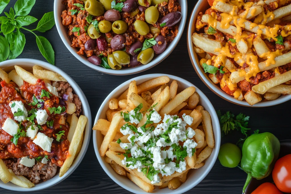 Assortment of Loaded Fries