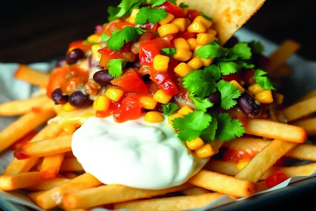 Golden, crispy French fries served in a basket