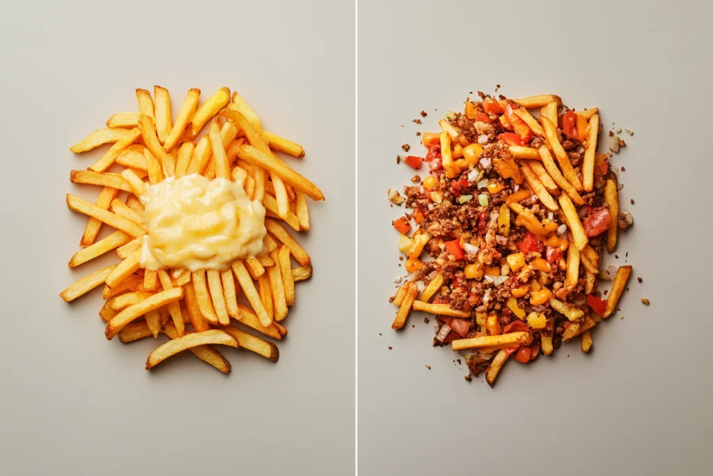 Stuffed vs Dirty Fries