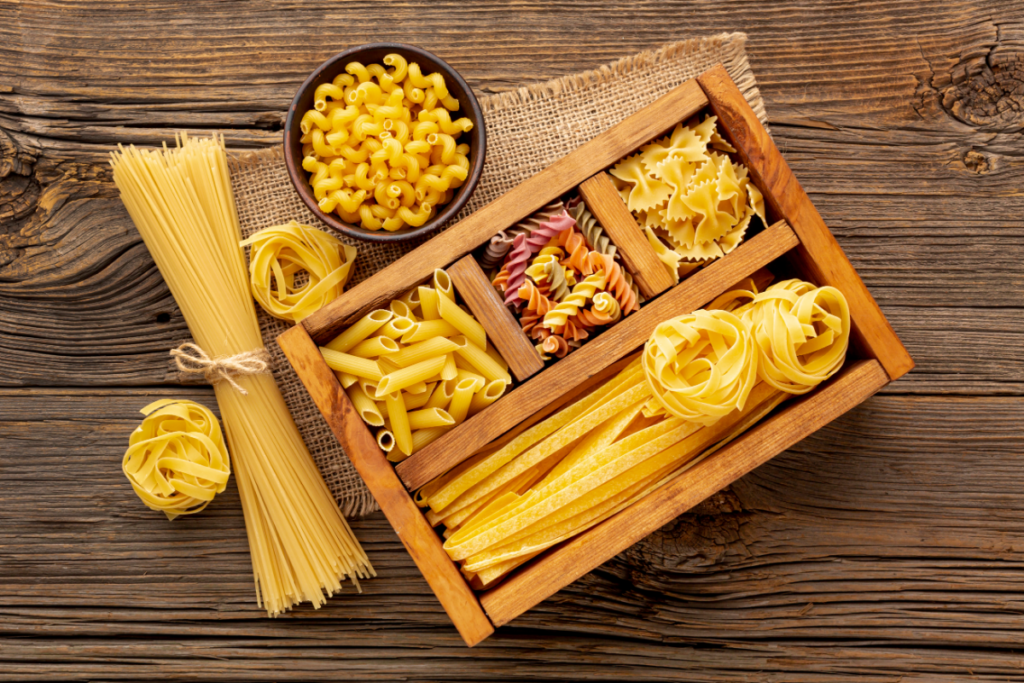 Gemelli pasta and its closest alternatives – fusilli, rotini, cavatappi, and penne.