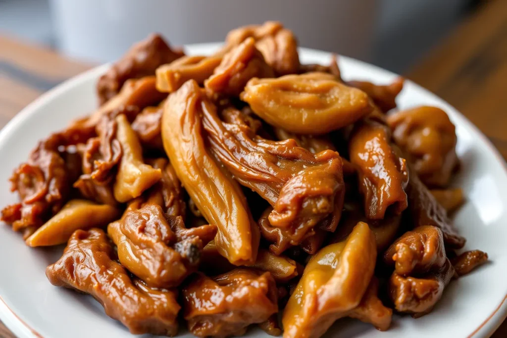 Traditional Southern chitterlings dish