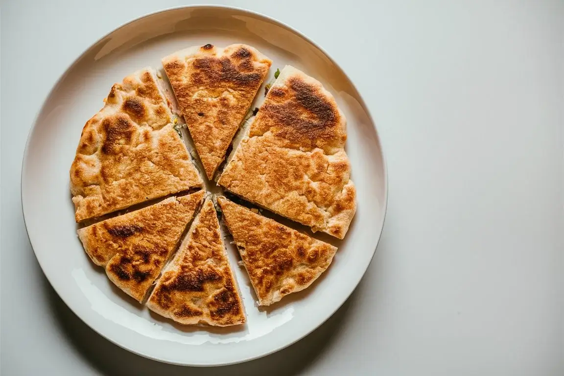 Golden Cottage Cheese Flatbread Ready to Serve.