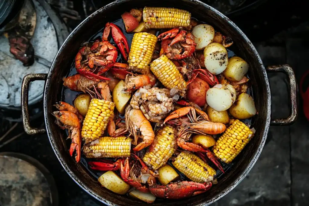 Steamed snow crab legs with lemon and butter