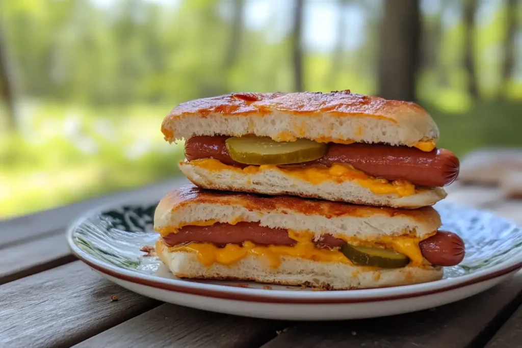 Serving sourdough hot dog buns with condiments