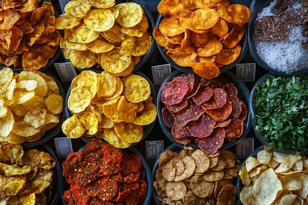 Varieties of Seasoned Plantain Chips