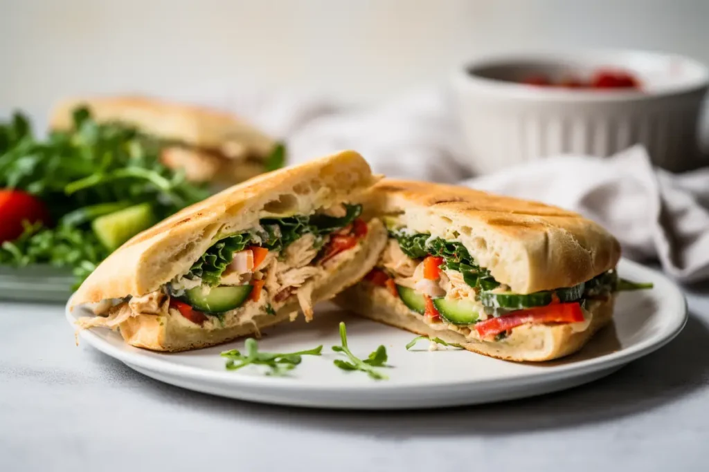 Are panini breads healthy? Whole grain bread with grilled vegetables